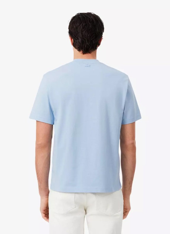 Camiseta Lacoste TH1427 na cor azul celeste para homem