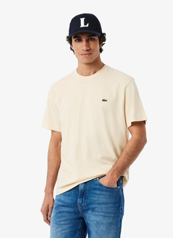 Lacoste T-Shirt TH7318 in Beige für Herren
