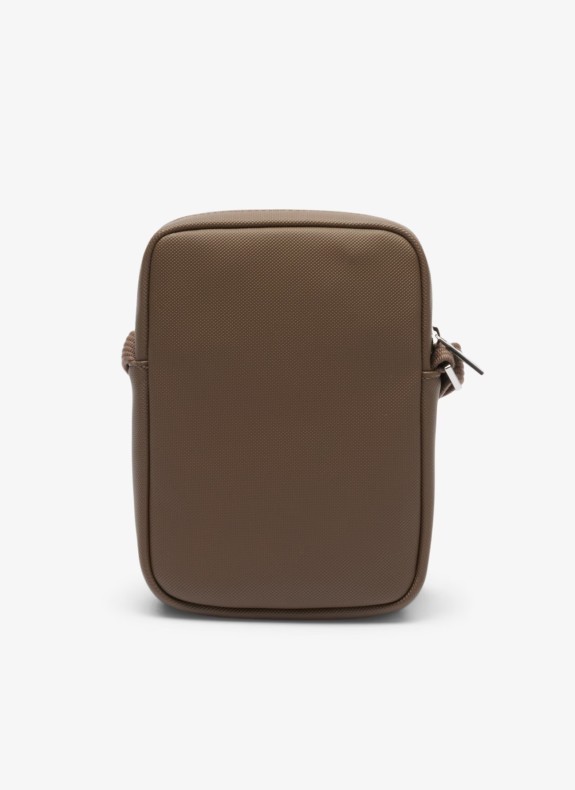 Sac bandoulière vertical Lacoste Classic Camera en cuir pour homme