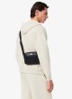 Lacoste Monogramme Leder Reporter Bag in Schwarz für Herren