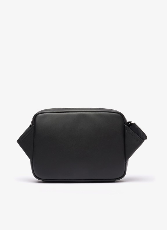 Lacoste Monogramme Leder Reporter Bag in Schwarz für Herren