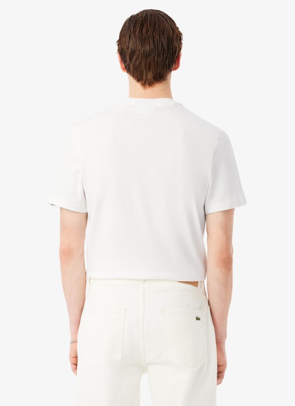 T-shirt Lacoste TH0888 en couleur blanche pour homme