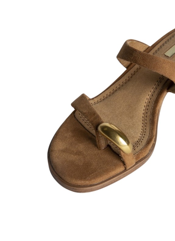 Sandale Keslem Costa couleur camel pour femme