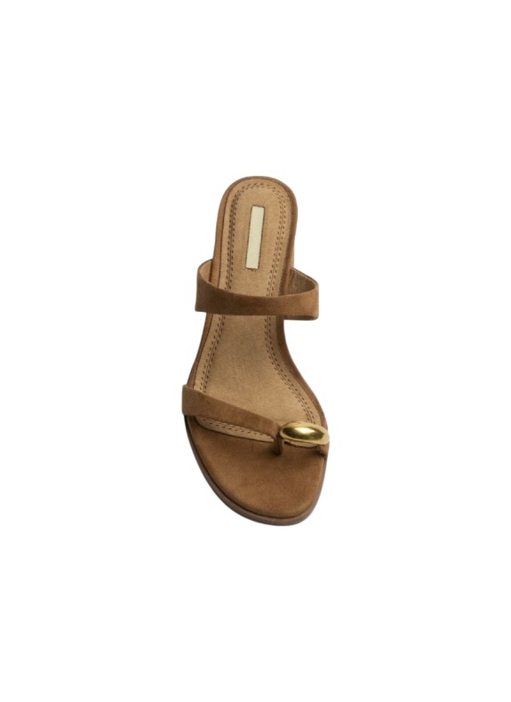 Sandale Keslem Costa couleur camel pour femme