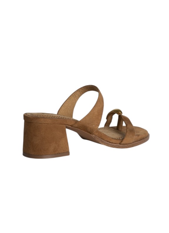 Sandale Keslem Costa couleur camel pour femme