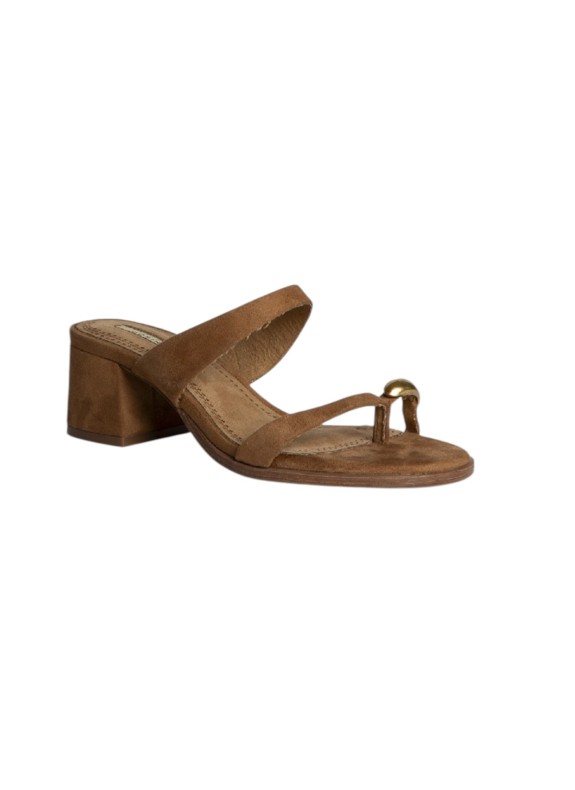 Sandale Keslem Costa couleur camel pour femme