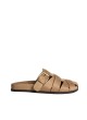 Keslem Sora Clog in der Farbe Camel für Damen
