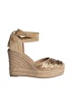 Espadrille Keslem Flora en couleur camel pour femme