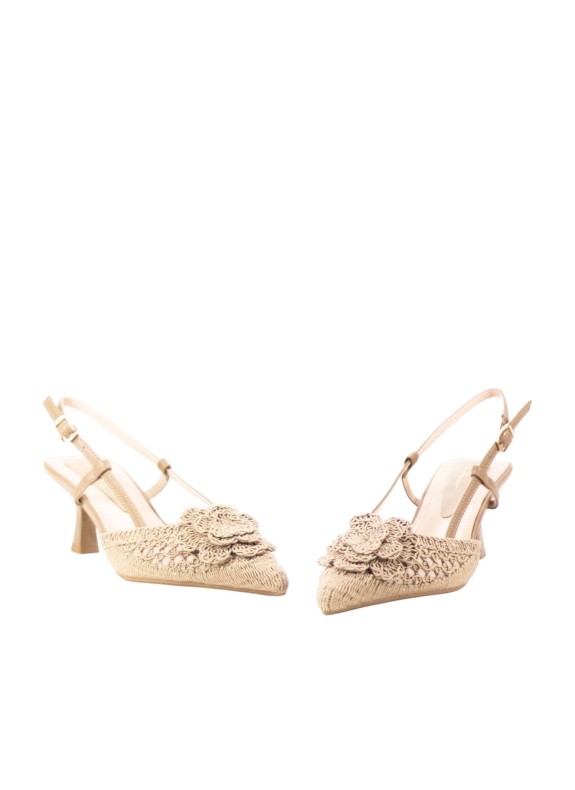 Zapato destalonado Keslem Bella en color taupe para mujer
