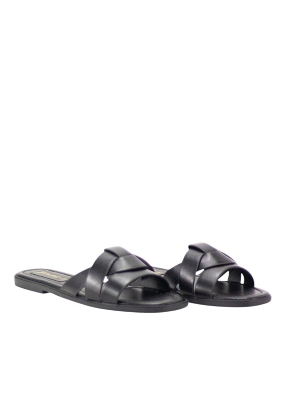Sandalia Keslem Livia en color negro para mujer