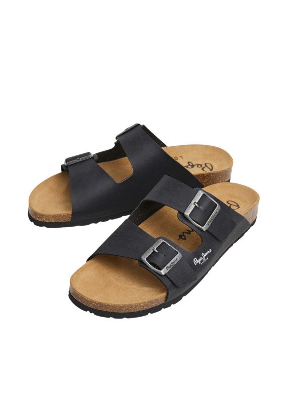 Sandalias Pepe Jeans Bio M Double Kan en color negro para hombre