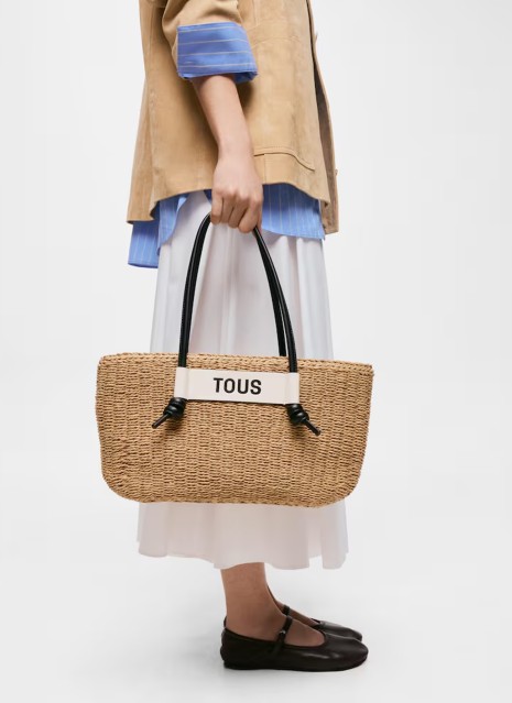 Capazo Tous L. T Scoubidou en color beige para mujer