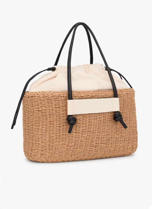 Capazo Tous L. T Scoubidou en color beige para mujer