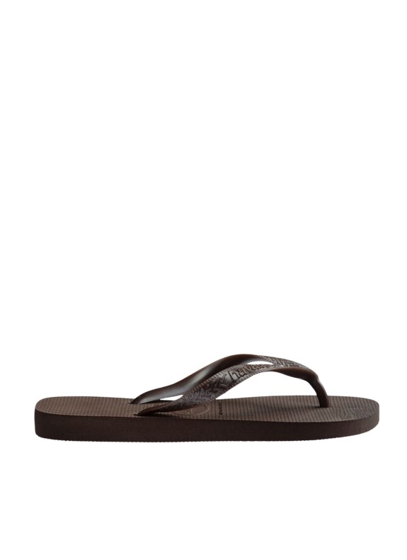 Tongs Havaianas Top Tiras de couleur marron pour femme.