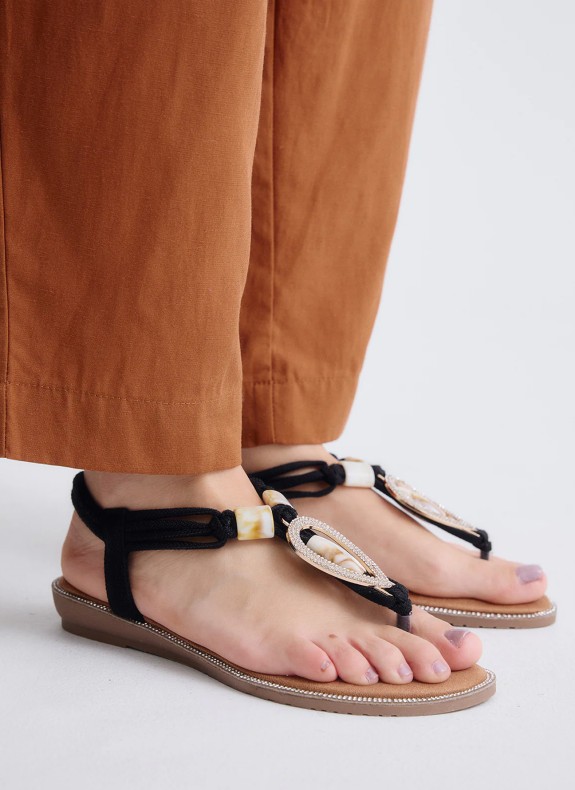 Exe Shoes Sandalen 8013-28 in Schwarz für Damen