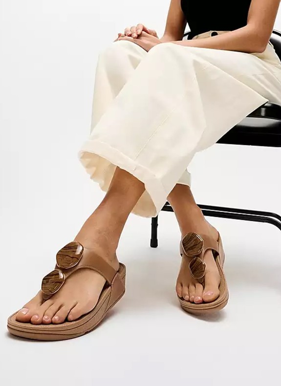 Fitflop Sandale A4T-C15 in der Farbe Leder