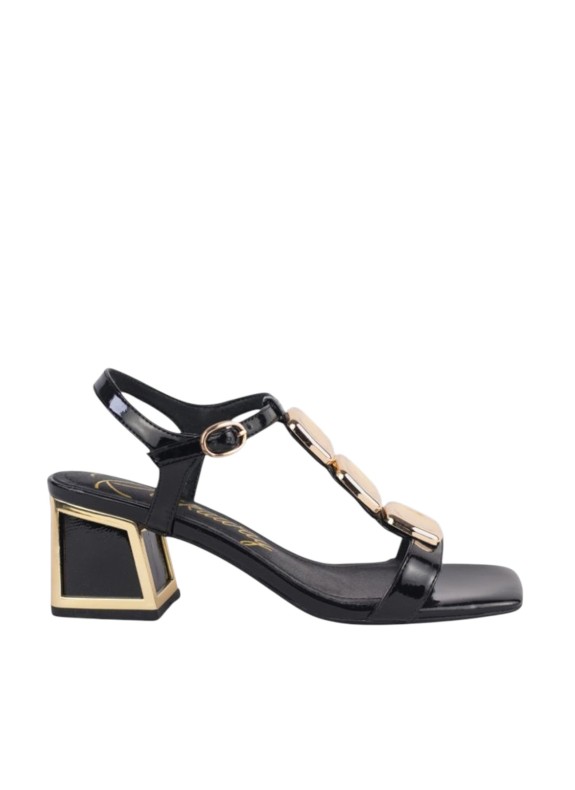 Sandalias Rock Away 85855C en color negro para mujer