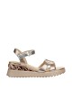 Sandalias Rock Away 85836C en color platino para mujer
