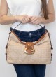 Bolsa Guess Camden Shoulder Bag na cor couro