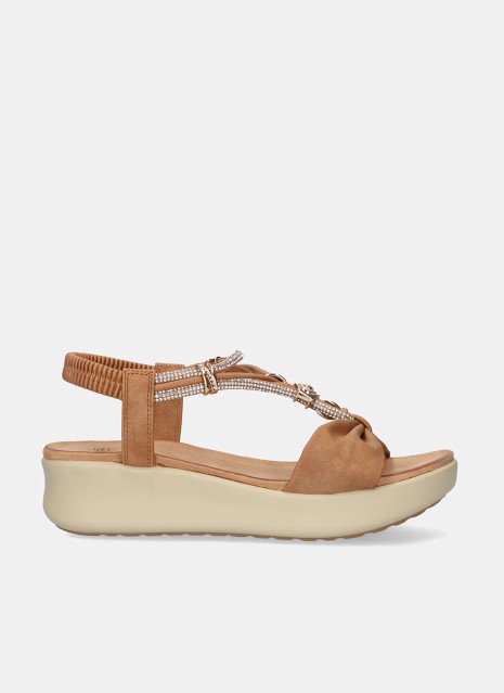 Sandalias Exe Shoes BZX43170-R24 en color camel para mujer