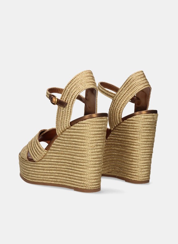 Sandalia Exe Shoes Noemi-034 en color bronce para mujer