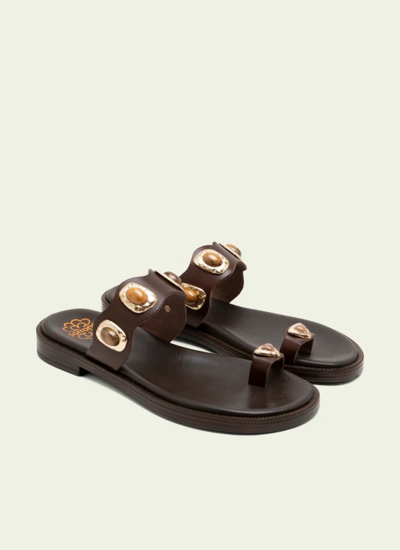 Porronet Sandalen 3237 in Braun für Damen