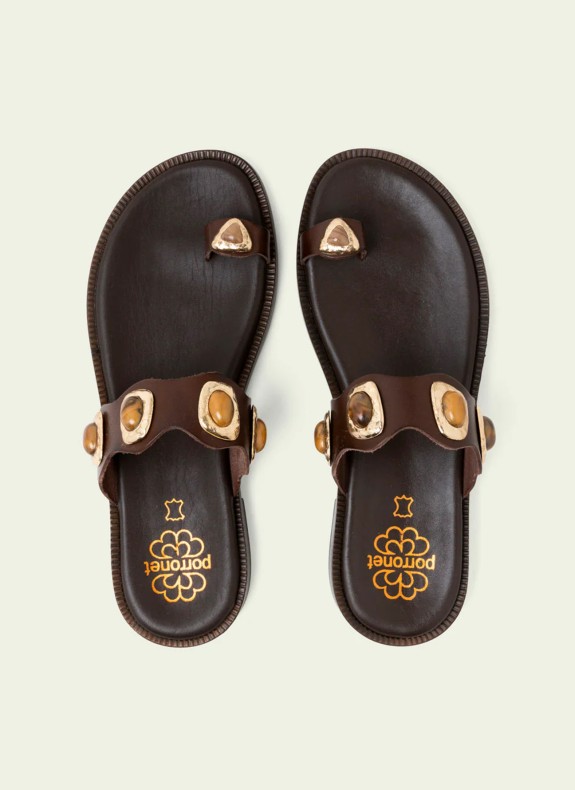 Porronet Sandalen 3237 in Braun für Damen