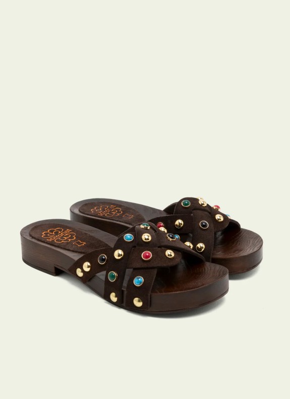 Porronet Clog 3286 in Braun für Damen