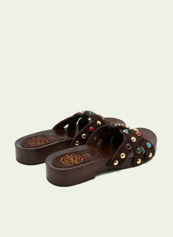 Porronet Clog 3286 in Braun für Damen