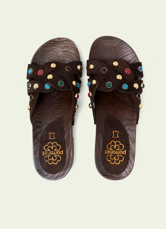 Porronet Clog 3286 in Braun für Damen