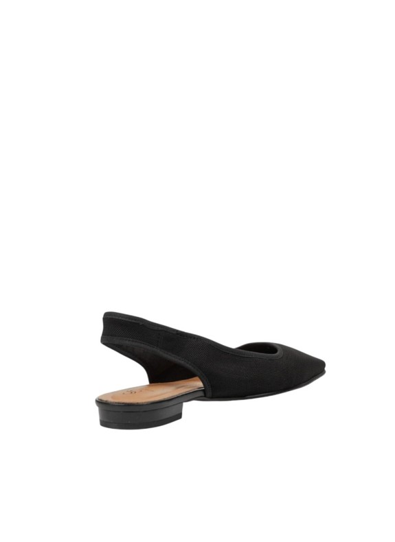 Schwarze Slingback-Ballerina Miss Elastic Vilass für Damen