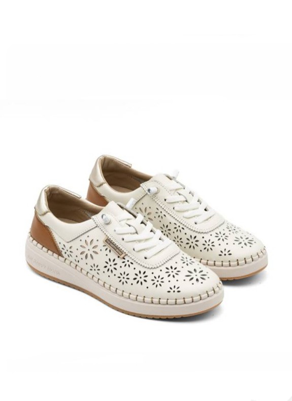 Baskets The Happy Monk Alcala-002 en couleur glace pour femme