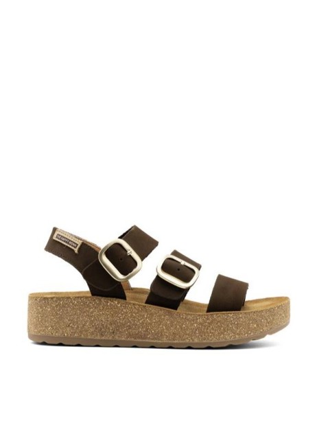 Sandalias The Happy Monk Gomera-003 en color marrón para mujer