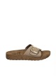 The Happy Monk Formentera-001 Sandalen in Taupe für Damen