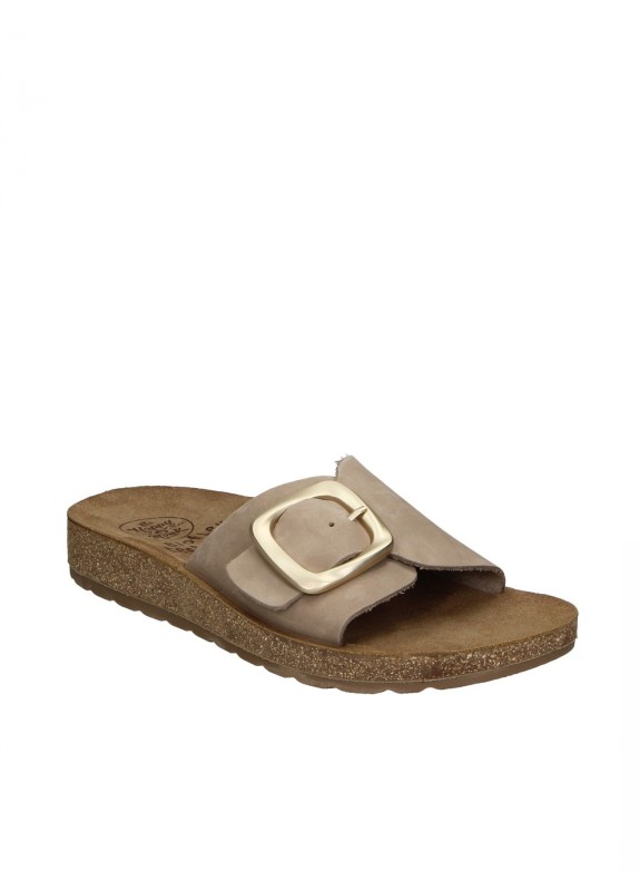 Sandalias The Happy Monk Formentera-001 en color taupe para mujer