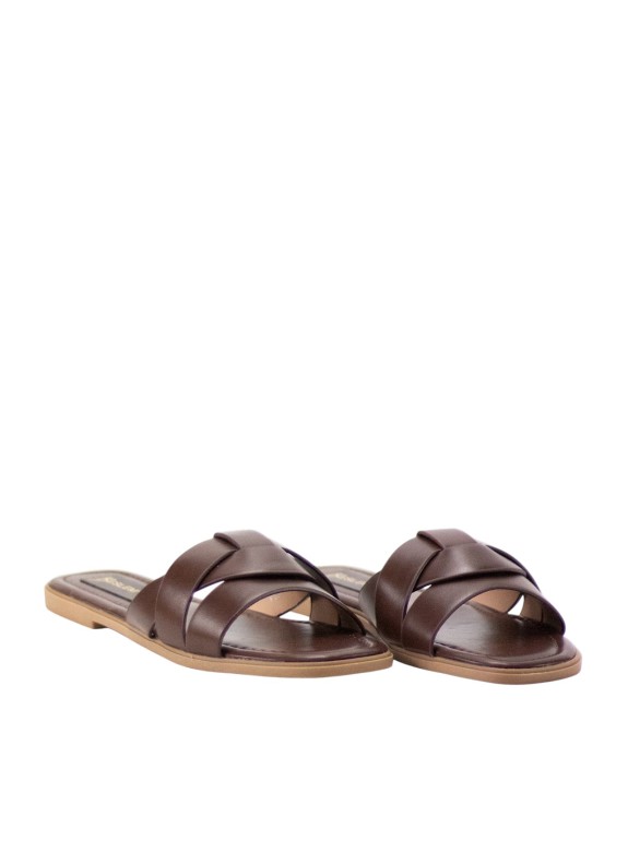Sandales Keslem Livia de couleur marron pour femme