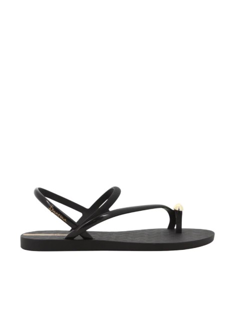Chancla Ipanema Glam Ring en color negro para mujer