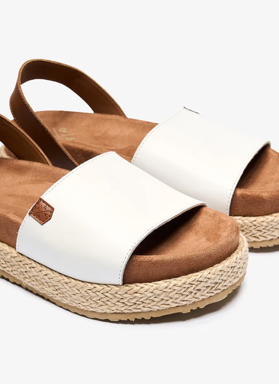 Menorquina Popa Siona Snake en couleur blanche pour femme