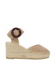 Alpargatas Macarena YUNE3 em cor taupe para mulher