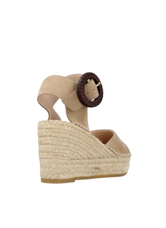 Alpargatas Macarena YUNE3 em cor taupe para mulher