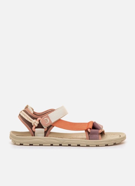 Sandalias barefoot Mustang 85517 en color naranja para mujer