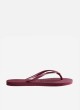 Chinelos Havaianas Slim Logo Metallic na cor fúcsia para mulher