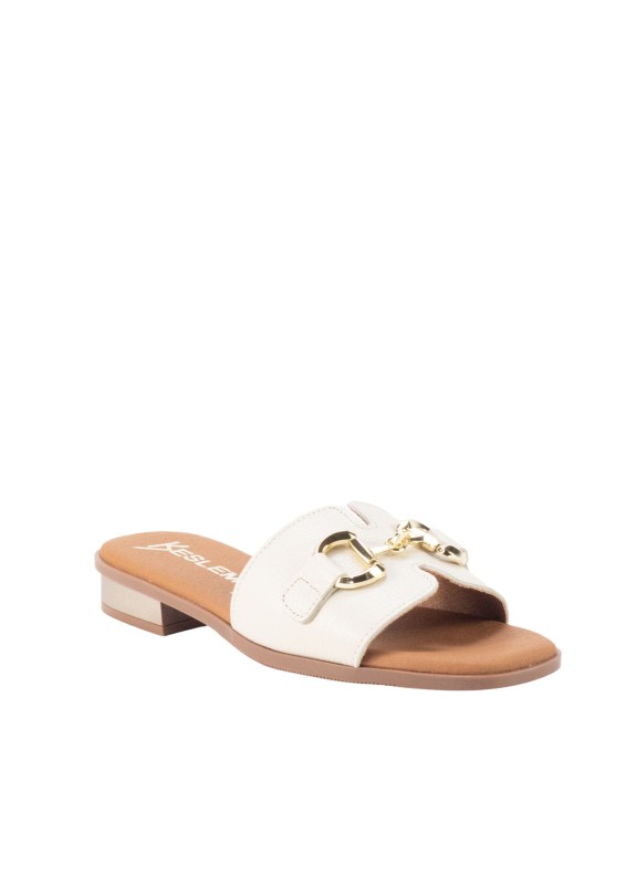 Sandalo Keslem Iris di colore bianco per donna