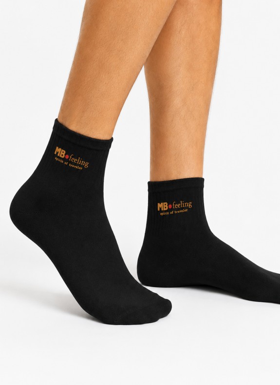 Pack de 3 meias Keslem em preto para mulher
