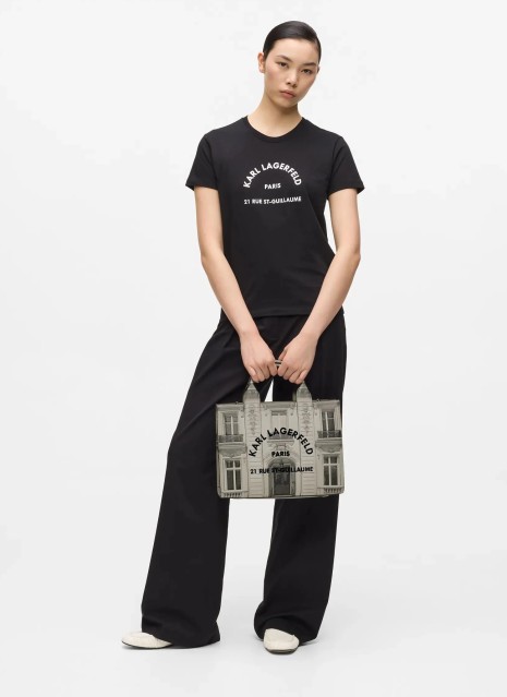 Bolso Karl Lagerfeld K/Rsg Maison Md Square en color beige para mujer