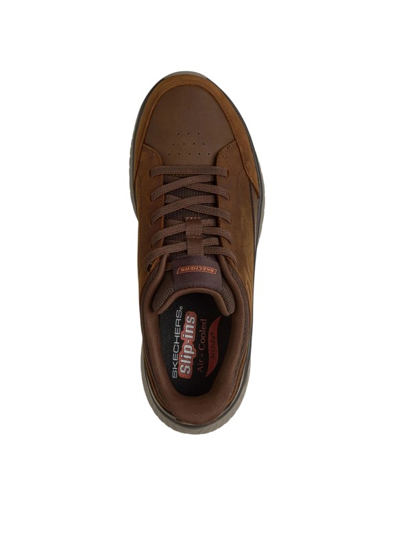 Ténis Skechers Arch Fit Crosser Felix em cor marrom para homem