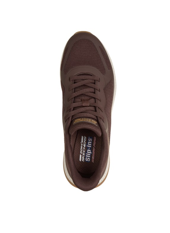 Chaussures Skechers Bobs Sport Squad CH de couleur marron pour femme