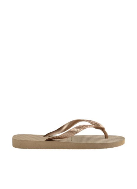 Chanclas Havaianas Top Tiras en color dorado